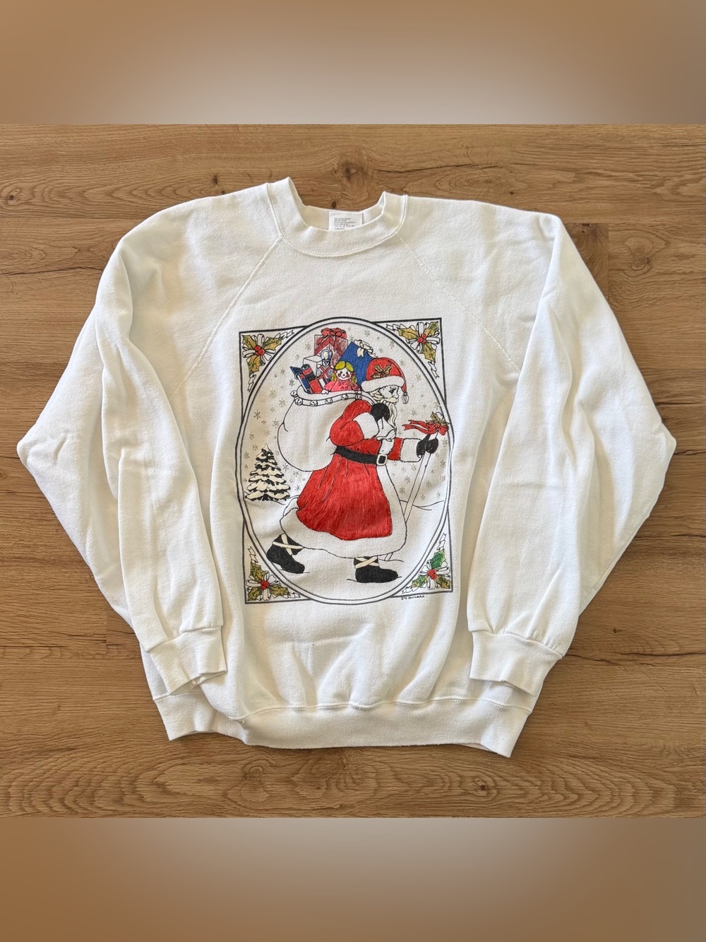 Vintage Tultex Paintables Christmas Sweater 1993 Size XL